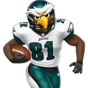 Eagles Swoop football sticker