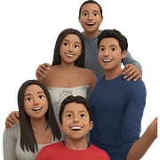 happy friends having fun together sticker