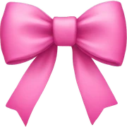 pink bow sticker