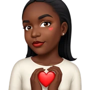 She give heart because she is Lovely  sticker