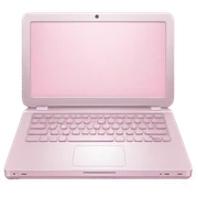 Light pink laptop sticker