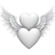 heart with angel wings sticker