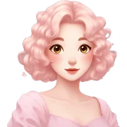 Gorgeous pastel anime style lady with blushing face and butterflies aesthetic trending style sticker