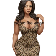 leopard print beauty portrait sticker