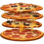 pile of pizza sticker