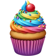 Cupcake rainbow  sticker