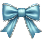bow with pearls sticker