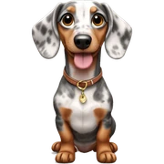Dachshund merle  sticker