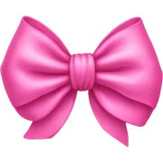 Pink bow sticker