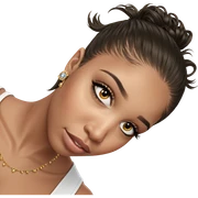 portrait of a girl with jewelry sticker