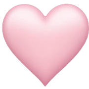Pastel pink heart  sticker