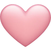 light pink heart sticker