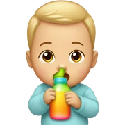 Baby drinking bottle  sticker