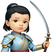 Elegant Samurai sticker
