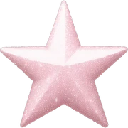 pale pink star sparkle sticker