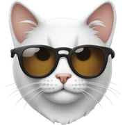Cat with sunglasses sticker