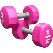 Pink dumbell sticker