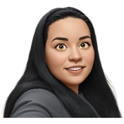 realistic portrait of black hair sticker