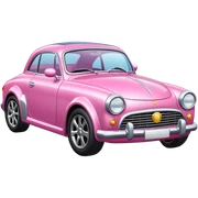 Pink car sticker