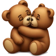 teddy bear kissing another teddy bear sticker