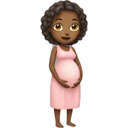 Pregnant girl sticker