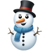 snowman sticker