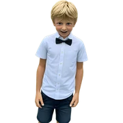 blonde boy in white shirt sticker