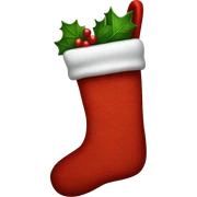 Christmas stocking sticker