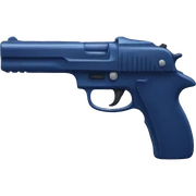 dark blue gun sticker