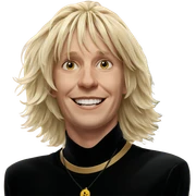 blonde boy with joyful smile sticker