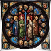 Cathedral window  sticker