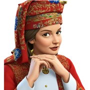 girl in traditional attire sticker