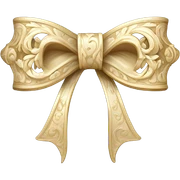 Rococo bow sticker