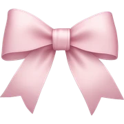 light pink ribbon bow sticker