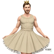 royal crossdressing cosplay look sticker
