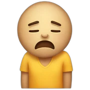 Very tired emojy sticker