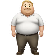 Fat guy sticker