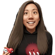 smiling girl in horror setting sticker