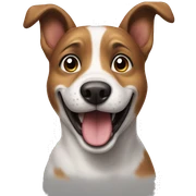 happy dog sticker
