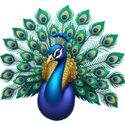 peacock sticker