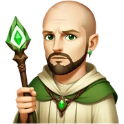 Druid, witch, power, magic sticker