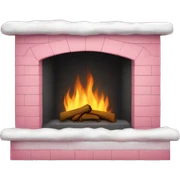 Winter Pink FirePlace sticker