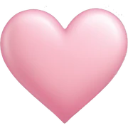 light pink heart sticker