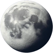 moon on the sky background sticker