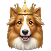 shetland-sheepdog-with-crown sticker