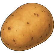 ghibli style simple potato sticker