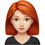 red-haired woman sticker