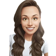 smiling girl in white shirt sticker