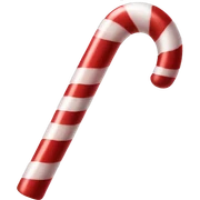 Giant candy cane sticker