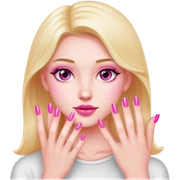 Pink nails sticker
